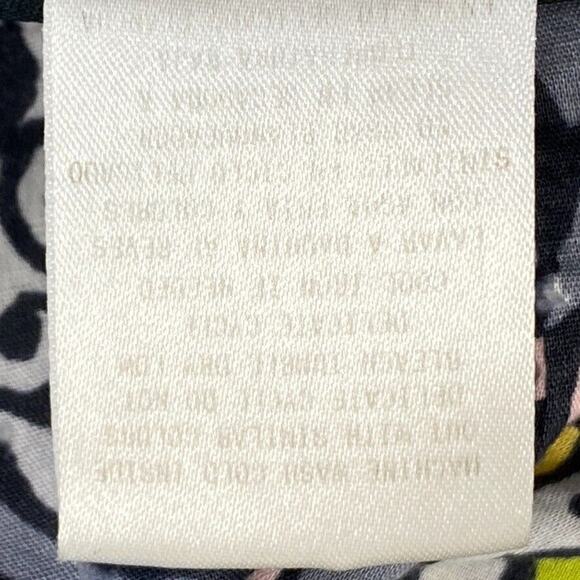 Runway by Cherokee Scrub Top Womens XS Gray Yellow Butterfly Fitted Healthcare - Picture 12 of 12